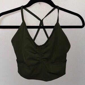 Women's Gymshark Crop top, size small, dark green